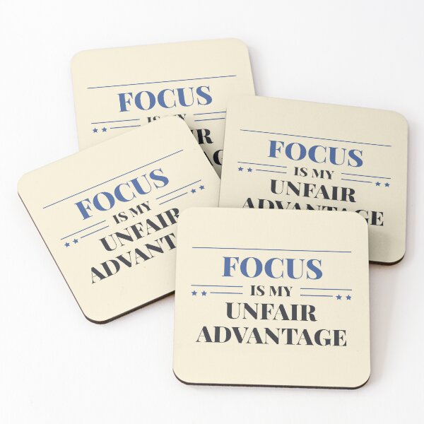 Item preview, Focus is my unfair advantage - Dark typography designed and sold by Revextyr.
