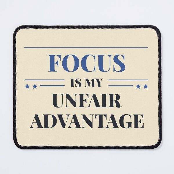 Item preview, Focus is my unfair advantage - Dark typography designed and sold by Revextyr.