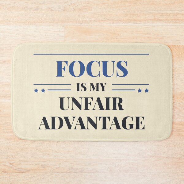 Item preview, Focus is my unfair advantage - Dark typography designed and sold by Revextyr.