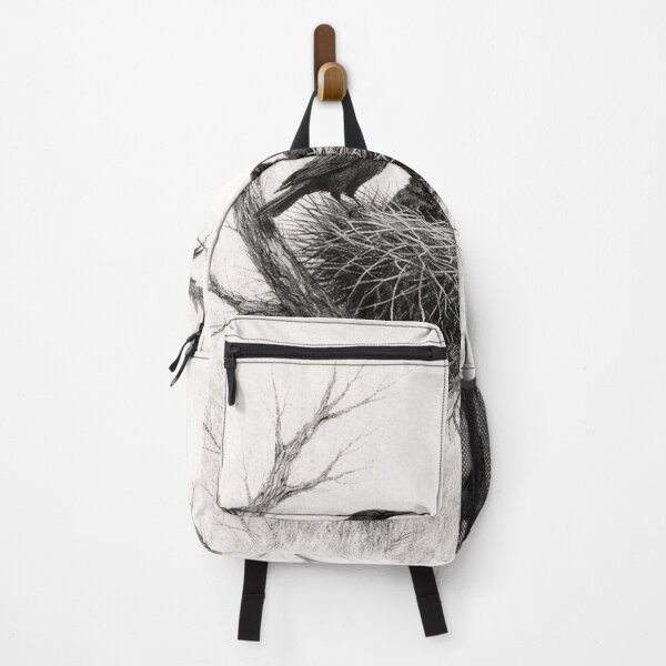 Item preview, Crow Nest Charcoal Drawing | Dark Gothic Bird Illustration designed and sold by DrizzyV.
