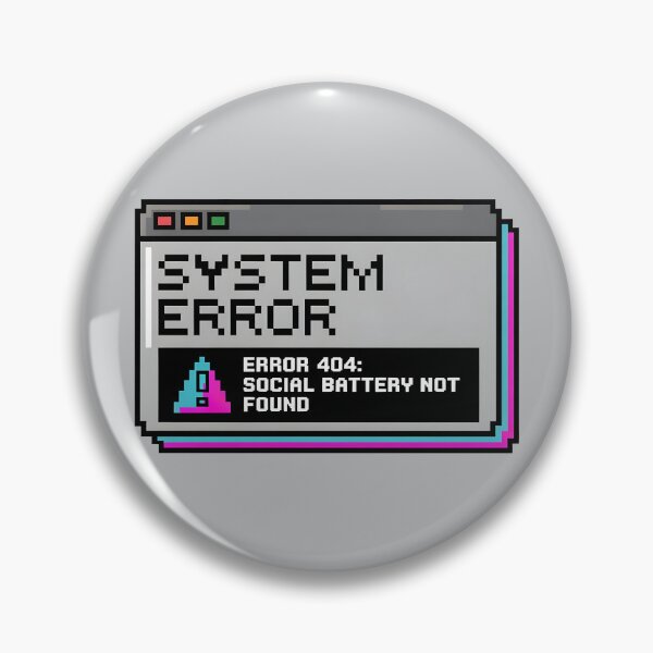 Item preview, Social Battery Not Found Retrogaming 90s Aesthetic designed and sold by SplashTastic.