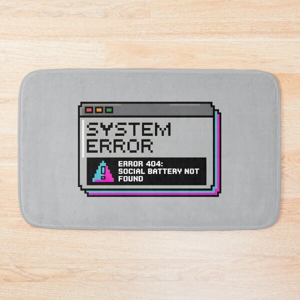 Item preview, Social Battery Not Found Retrogaming 90s Aesthetic designed and sold by SplashTastic.