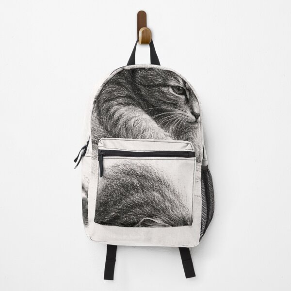 Item preview, Cat Hunting Mouse Charcoal Sketch | Minimal Animal Drawing designed and sold by DrizzyV.