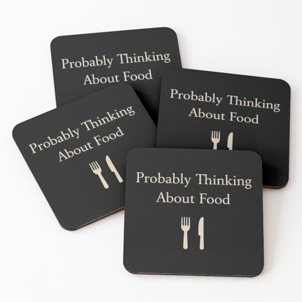 Item preview, Probably Thinking About Food Funny Minimal Design designed and sold by Tropivaro.