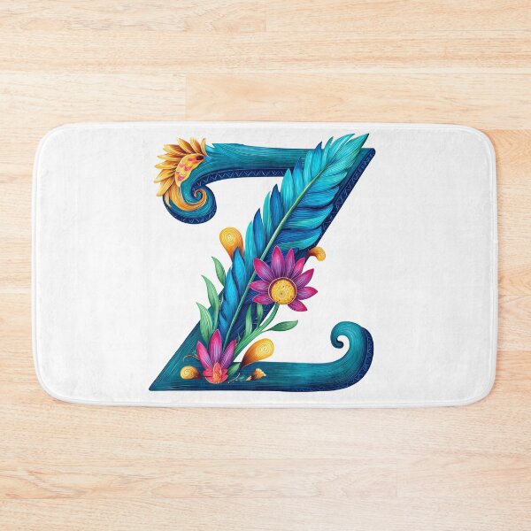 Item preview, Floral Letter Z - Vibrant Botanical Alphabet Art Print designed and sold by DesignArtist.ia.