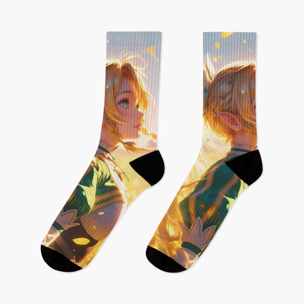 Item preview, Leafa Sword Art Online Sunset Golden Field Warm Light Side Profile designed and sold by PMartistStudio.