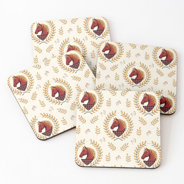 Item preview, Beautiful farmhouse horse design, seamless pattern designed and sold by LeedsArtStudio.