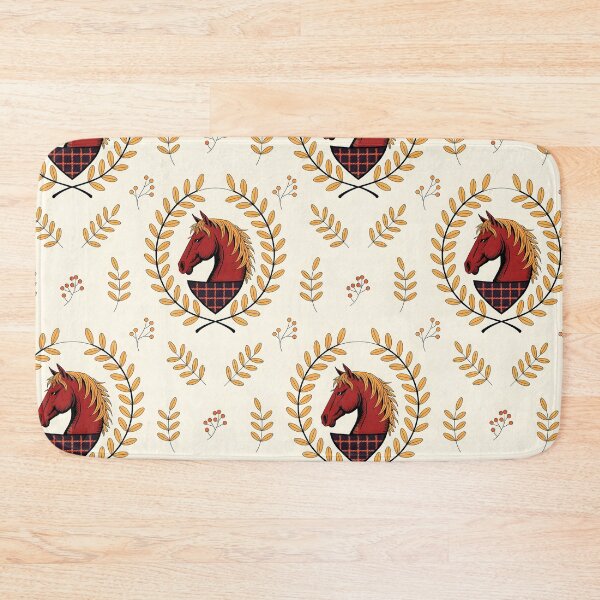 Item preview, Beautiful farmhouse horse design, seamless pattern designed and sold by LeedsArtStudio.
