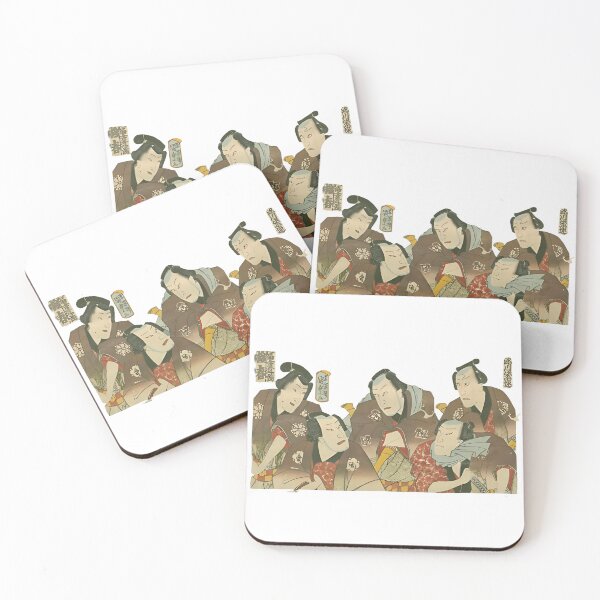 Item preview, Kabuki Five Warriors: 150-Year-Old Ukiyoe Digital Restoration designed and sold by senjya-d.