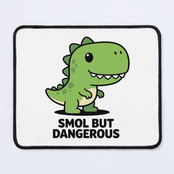Item preview, Smol But Dangerous Cute Dinosaur Funny Minimal Design designed and sold by Echo-Draw.