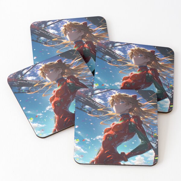 Item preview, Asuka Langley Soryu Neon Genesis Evangelion Bright Sky Red Plugsuit designed and sold by PMartistStudio.