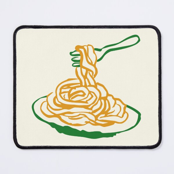 Item preview, Spaghetti Plate Doodle – Green and Yellow Line Art designed and sold by EmeraldeaArt.