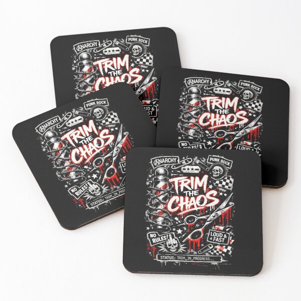 Item preview, Trim The Chaos Barber Shop Grungy Art designed and sold by SplashTastic.