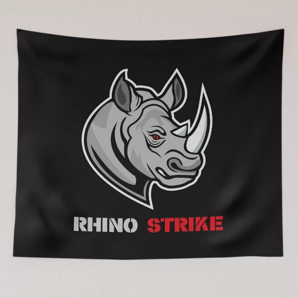 Item preview, Rhino Mascot MMA – Fighting Gym Workout CrossFit Design designed and sold by ElectroSphere46.