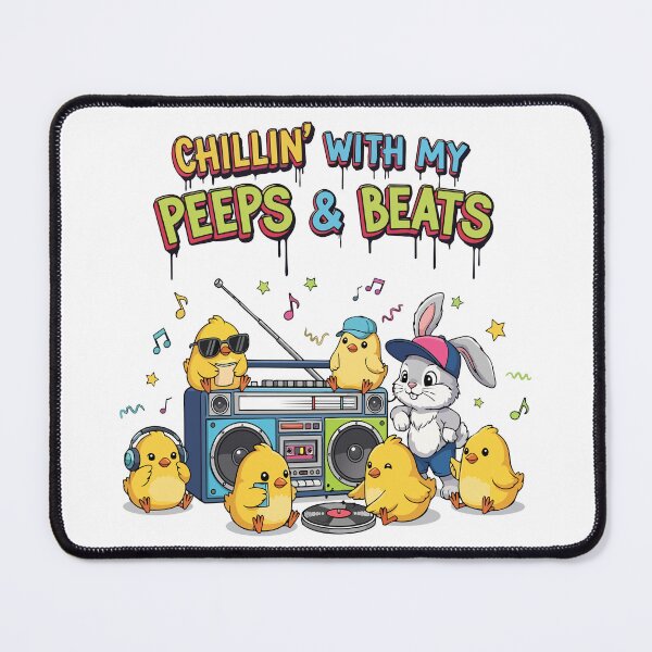 Item preview, FUNNY hip hop easter Chillin’ With My Peeps & Beats designed and sold by Uglyandcute.