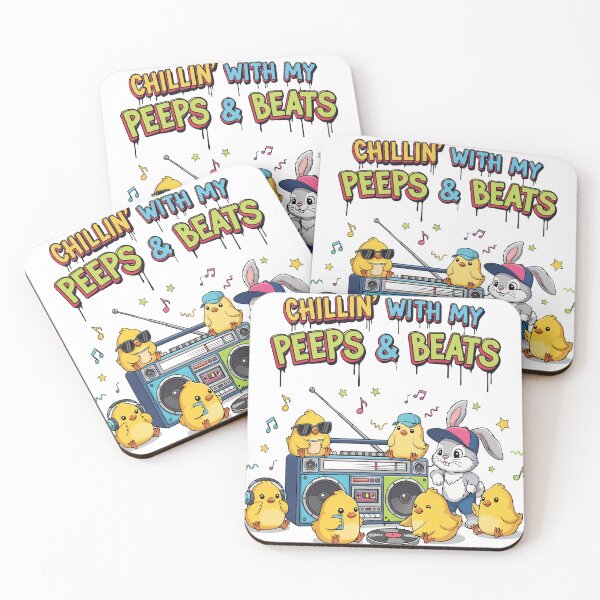 Item preview, FUNNY hip hop easter Chillin’ With My Peeps & Beats designed and sold by Uglyandcute.