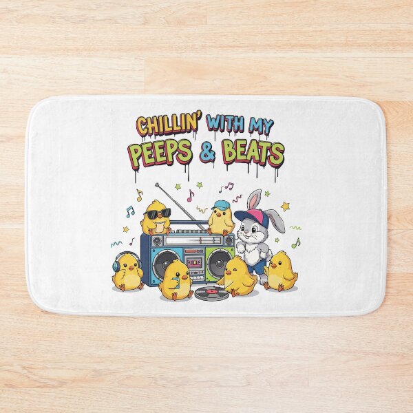 Item preview, FUNNY hip hop easter Chillin’ With My Peeps & Beats designed and sold by Uglyandcute.