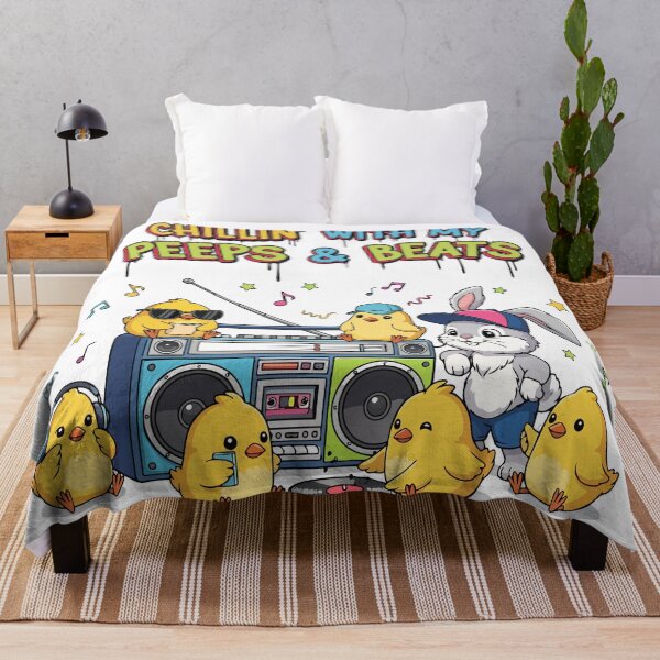 Item preview, FUNNY hip hop easter Chillin’ With My Peeps & Beats designed and sold by Uglyandcute.