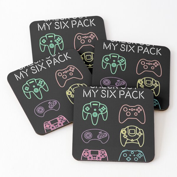 Item preview, Funny Gamer Shirt Check Out My Six Pack T-Shirt, Gamer Video Game Lover Gift, Gaming Fitness Humor Graphic Tee, Gaming Humor Nerd Tee designed and sold by OlyvieArt.