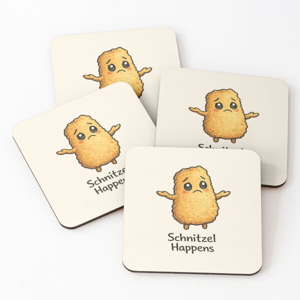 Item preview, Schnitzel Happens Funny Cute Schnitzel Pun designed and sold by Planthem.