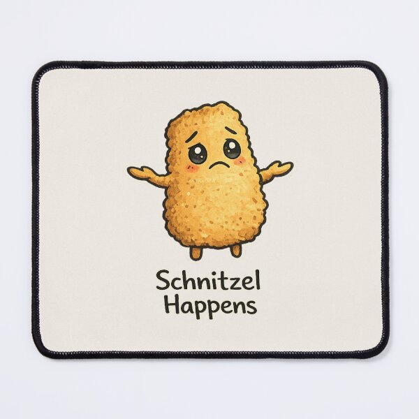 Item preview, Schnitzel Happens Funny Cute Schnitzel Pun designed and sold by Planthem.