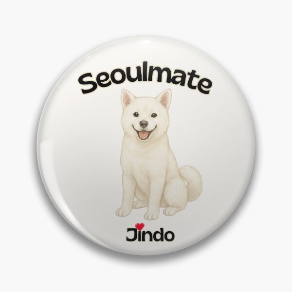 Item preview, Seoulmate – Korean Jindo Dog with Heart designed and sold by mycreastyle.