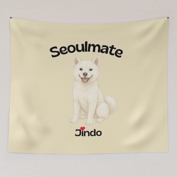 Item preview, Seoulmate – Korean Jindo Dog with Heart designed and sold by mycreastyle.