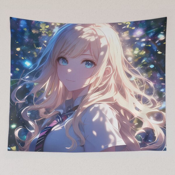 Item preview, Shiemi Moriyama Blue Exorcist Soft Light Forest Calm designed and sold by PMartistStudio.