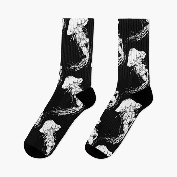 Item preview, Mystic Blackout Jellyfish - Minimalist Dotwork Pointillism designed and sold by LeshanArtUA.