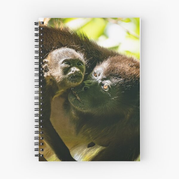 Item preview, Mother Monkey with Baby – Cute Wildlife Family Moment designed and sold by WildFrameNature.