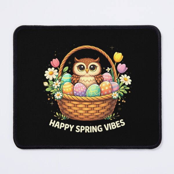 Item preview, easter owl - happy spring vives designed and sold by trendie-tees.