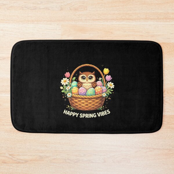 Item preview, easter owl - happy spring vives designed and sold by trendie-tees.