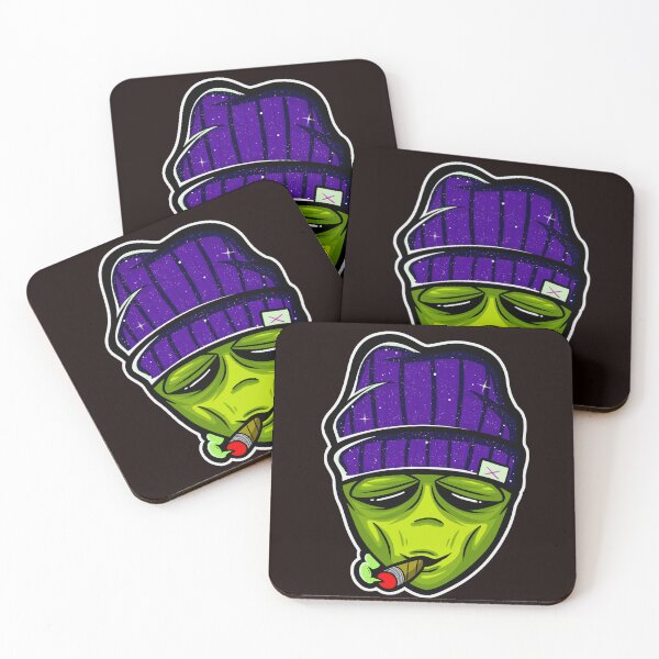 Item preview, Alien with Galaxy Beanie & Cigar designed and sold by ZORRO SL .