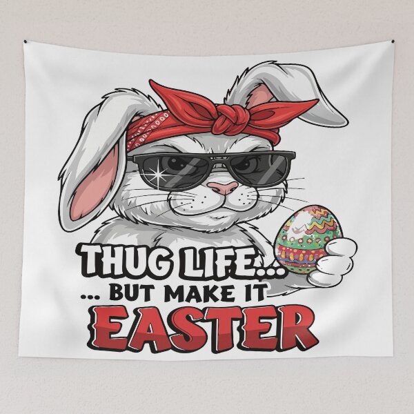 Item preview, FUNNY hip hop easter Thug Life… But Make It Easter designed and sold by Uglyandcute.