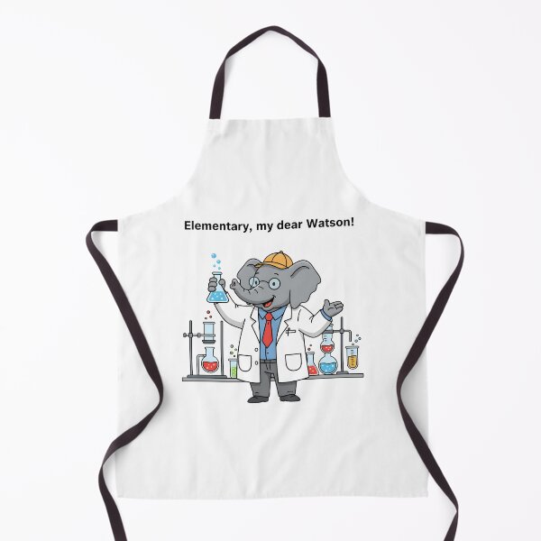 Item preview, Cute Elephant Scientist Funny Chemistry Cartoon Design. designed and sold by The-T-In-Retro.