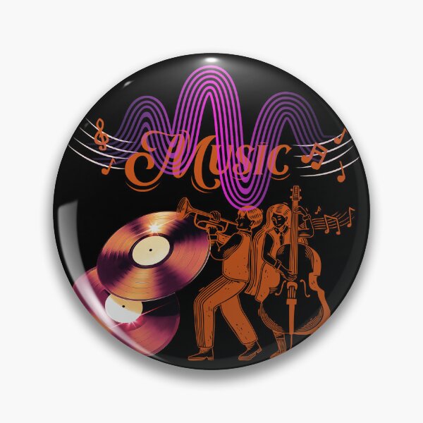 Item preview, Retro Giant CD - Musicians Duo Illustration designed and sold by Mini Pixel Perfect Co..