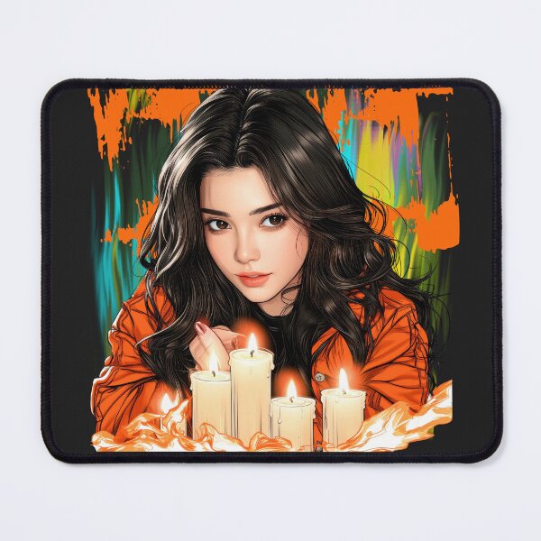 Item preview, Candle Light Anime Girl – Cozy Aesthetic Portrait, Soft Glow Fantasy Illustration, Relaxing Mood Art designed and sold by ChenEngEng.