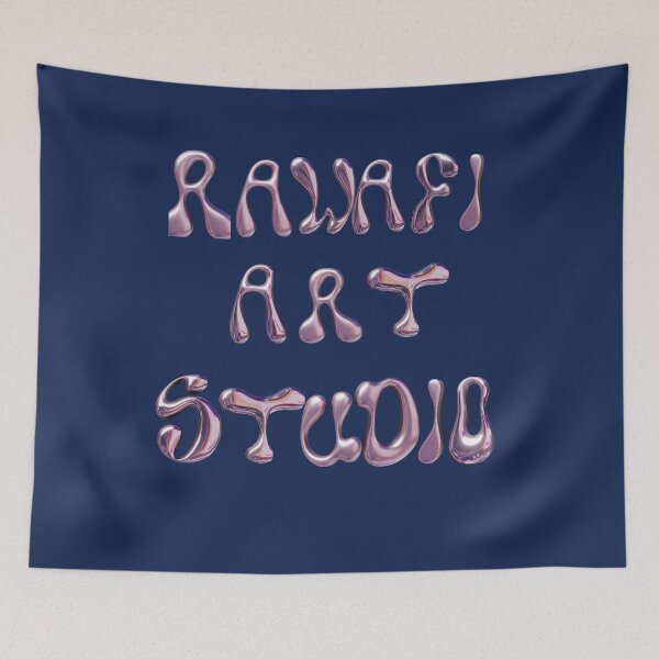 Item preview, Liquid Chrome Art Text | Pink Glossy Futuristic Typography  designed and sold by Rawafi Art Studio.