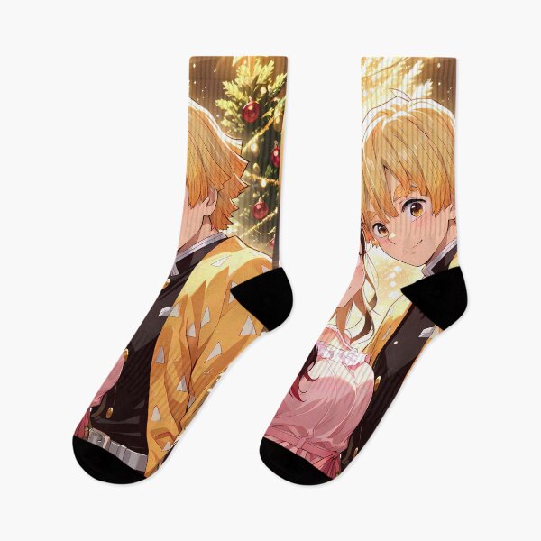 Item preview, Zenitsu Agatsuma Demon Slayer Navidad Acogedor Romance designed and sold by PMartistStudio.
