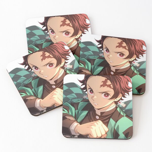 Item preview, Tanjiro Kamado Demon Slayer Bold Portrait With Checkered Haori designed and sold by PMartistStudio.