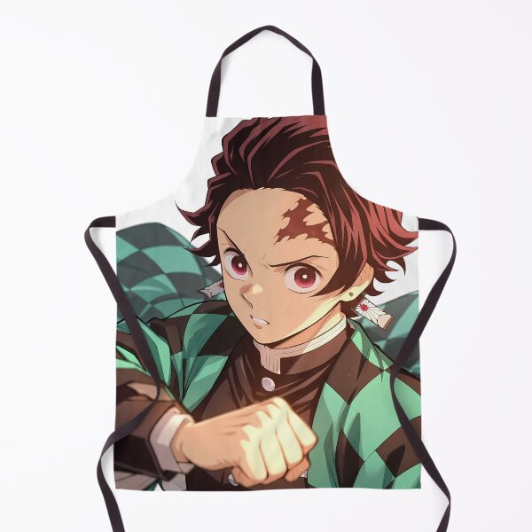 Item preview, Tanjiro Kamado Demon Slayer Bold Portrait With Checkered Haori designed and sold by PMartistStudio.