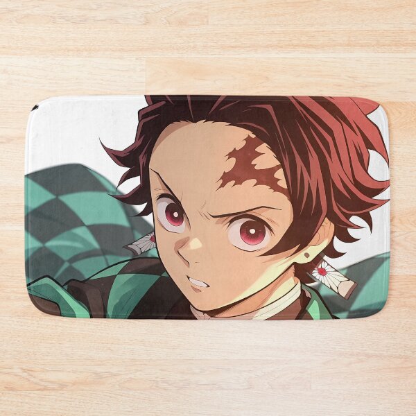 Item preview, Tanjiro Kamado Demon Slayer Bold Portrait With Checkered Haori designed and sold by PMartistStudio.