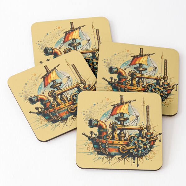 Item preview, Steamborne Dreamship - The Clockwork Mariner designed and sold by Jani-art-world.