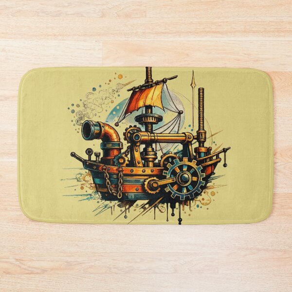 Item preview, Steamborne Dreamship - The Clockwork Mariner designed and sold by Jani-art-world.