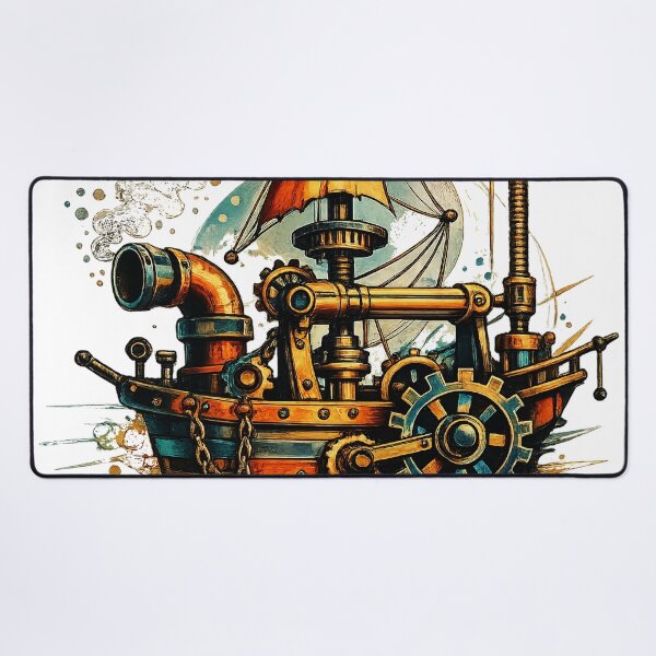 Item preview, Steamborne Dreamship - The Clockwork Mariner designed and sold by Jani-art-world.