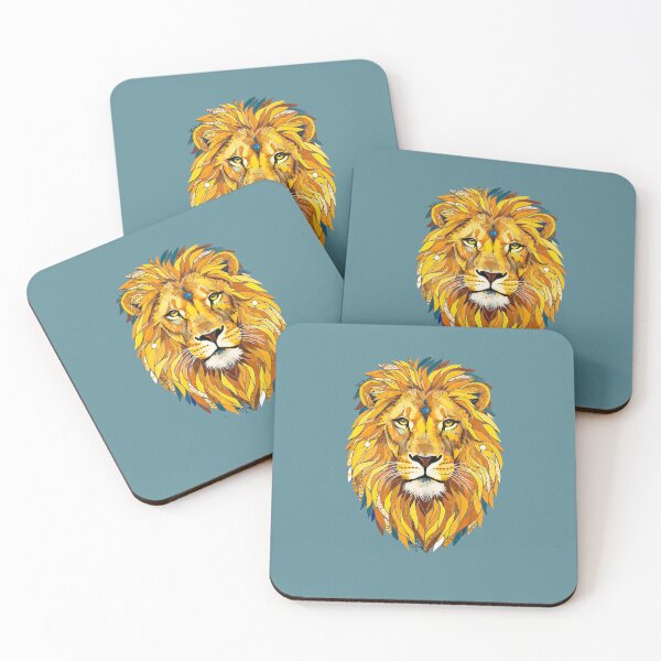 Item preview, Astrology Leo horoscope mosaic - No title Lion designed and sold by TasseABdes.
