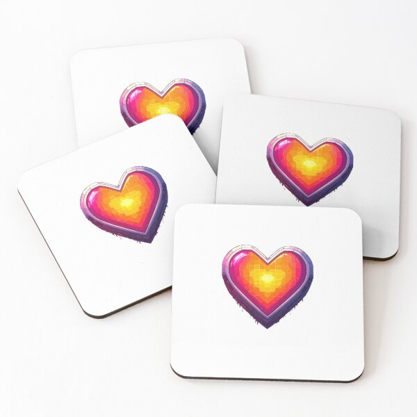 Artikelvorschau, Cyberpunk Pixel Heart entworfen und verkauft von Sticker Sphere.