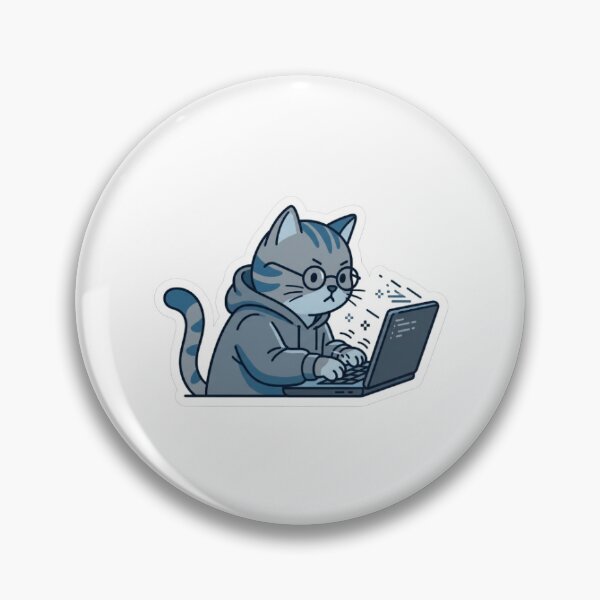 Item preview, Tech Tabby in a Hoodie designed and sold by Sticker Sphere.
