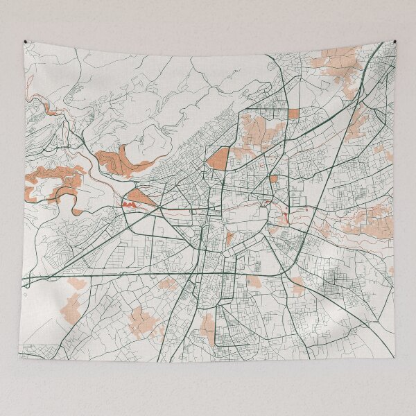 Item preview, Damascus City Map of Syria - Bohemian designed and sold by deMAP.