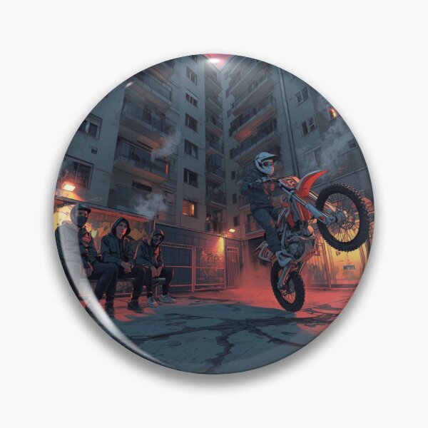 Item preview, Bloc Life – Urban Rider Street Scene Illustration designed and sold by PLUSHIWORLDtm.